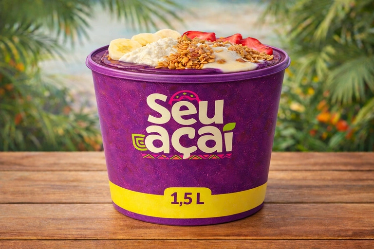 Pote de Açaí Natural 1.5lt